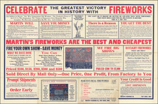 World War I Map By Martin's Fireworks Co.