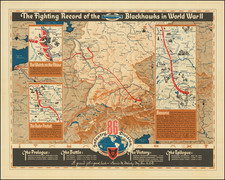 Pictorial Maps, World War II and Germany Map By Arnold Friberg