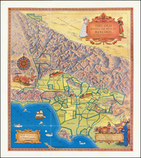 Pictorial Maps and Los Angeles Map By Title Insurance & Trust Company / Gerald  Allen Eddy