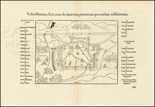 (1552 Siege of Metz) Urbis Metensi Icon cum declaratione, primorum quorundam aedificiorum.