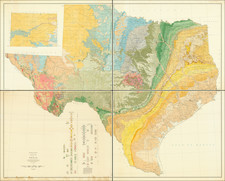 Texas Map By George W. Stose / U.S. Geological Survey