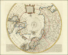 A New & Accurate Map of the North Pole, with all the Countries hitherto Discovered . . . By Emanuel Bowen