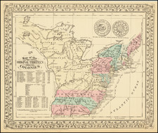 1776 -- Map of the Original Thirteen Colonies 