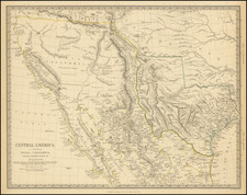 Texas, Southwest, Rocky Mountains and California Map By SDUK