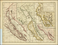 Baja California, California and California as an Island Map By Denis Diderot