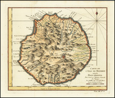 African Islands, including Madagascar Map By Jacques Nicolas Bellin