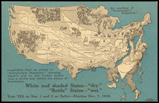 United States Map By Allied Printing