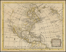 North America Map By Emanuel Bowen