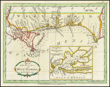 Florida and South Map By London Magazine