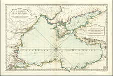 Russia, Ukraine, Romania, Bulgaria and Turkey & Asia Minor Map By Jacques Nicolas Bellin / Depot de la Marine