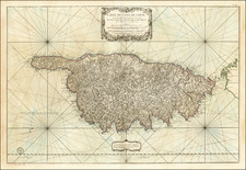 Corsica Map By Jacques Nicolas Bellin / Depot de la Marine