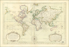 World Map By Jacques Nicolas Bellin