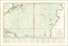 Atlantic Ocean Map By Jacques Nicolas Bellin