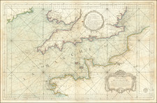 England, Nord et Nord-Est, Bretagne and Normandie Map By Depot de la Marine / Jacques Nicolas Bellin