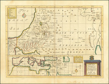 A New Map Shewing the Travels of the Patriarchs. As also of the Children of Israel, from Egypt whrough the Wilderness, to the Land of Canaan. By Edward Wells