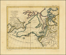 Polar Maps, Alaska, Russia in Asia and Western Canada Map By Denis Diderot / Gilles Robert de Vaugondy
