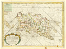 British Isles Map By Depot de la Marine / Jacques Nicolas Bellin
