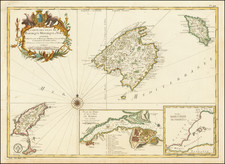 Balearic Islands Map By Jacques Nicolas Bellin