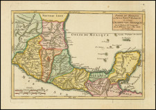 Central America Map By Gilles Robert de Vaugondy