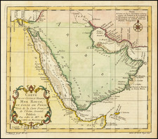 Middle East and Arabian Peninsula Map By Jacques Nicolas Bellin