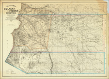 Sectional Map of Colfax and Mora Counties. New Mexico By Edward Rollandet