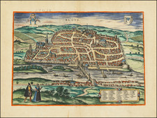 Other French Cities and Centre et Pays de la Loire Map By Georg Braun  &  Frans Hogenberg