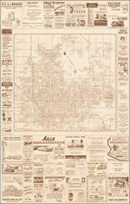 Arizona Map By Jack J. Renie