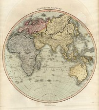 World and Eastern Hemisphere Map By John Thomson