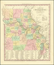 Missouri Map By Henry Schenk Tanner