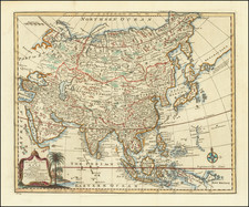 Asia Map By Emanuel Bowen