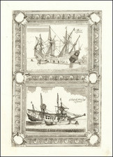 Curiosities and Naval & Marine Map By Vincenzo Maria Coronelli