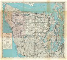 Map of Olympic Peninsula Washington Compiled By D.H. White, C.E. Tacoma Wash. . . .
