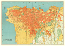 Middle East and Holy Land Map By Anonymous