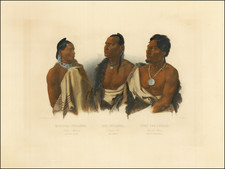 Portraits & People and Native American & Indigenous Map By Karl Bodmer
