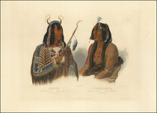 Portraits & People and Native American & Indigenous Map By Karl Bodmer