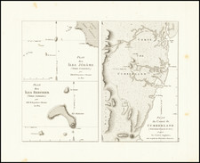 Australia Map By Francois Peron / Louis Claude Desaulses de Freycinet