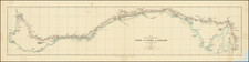 (Early Australian Overland Route) Map Shewing the Overland tracks from Perth to Eucla & Adelaide by John Forrest, Gov't. Surveyor 1871