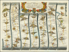 British Counties Map By John Ogilby