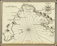 Corsica Map By William Heather