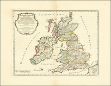 British Isles Map By Nicolas Sanson / Gilles Robert de Vaugondy