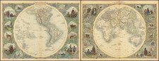 Western Hemisphere [and] Eastern Hemisphere By John Tallis