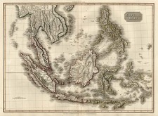 Asia, India, Southeast Asia, Philippines, Australia & Oceania and Other Pacific Islands Map By John Pinkerton