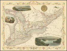 Eastern Canada Map By John Tallis