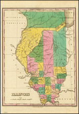 Illinois Map By Anthony Finley