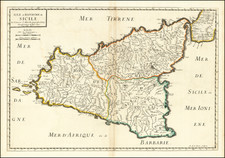 Sicily Map By Nicolas Sanson