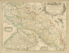 Provinces unies et incorporées a la couronne de Boheme qui sont les duché de Silesie, marq. de Moravie et Lusace... 1679 By Nicolas Sanson