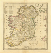 Ireland Map By Mathew Carey