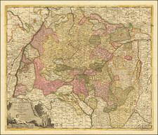 Süddeutschland Map By Gerard Valk