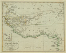 West Africa Map By Christian Gottlieb Reichard