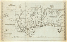 Map of Louisiana, from D'Anville's Atlas By John Harrison / Thomas Bowen